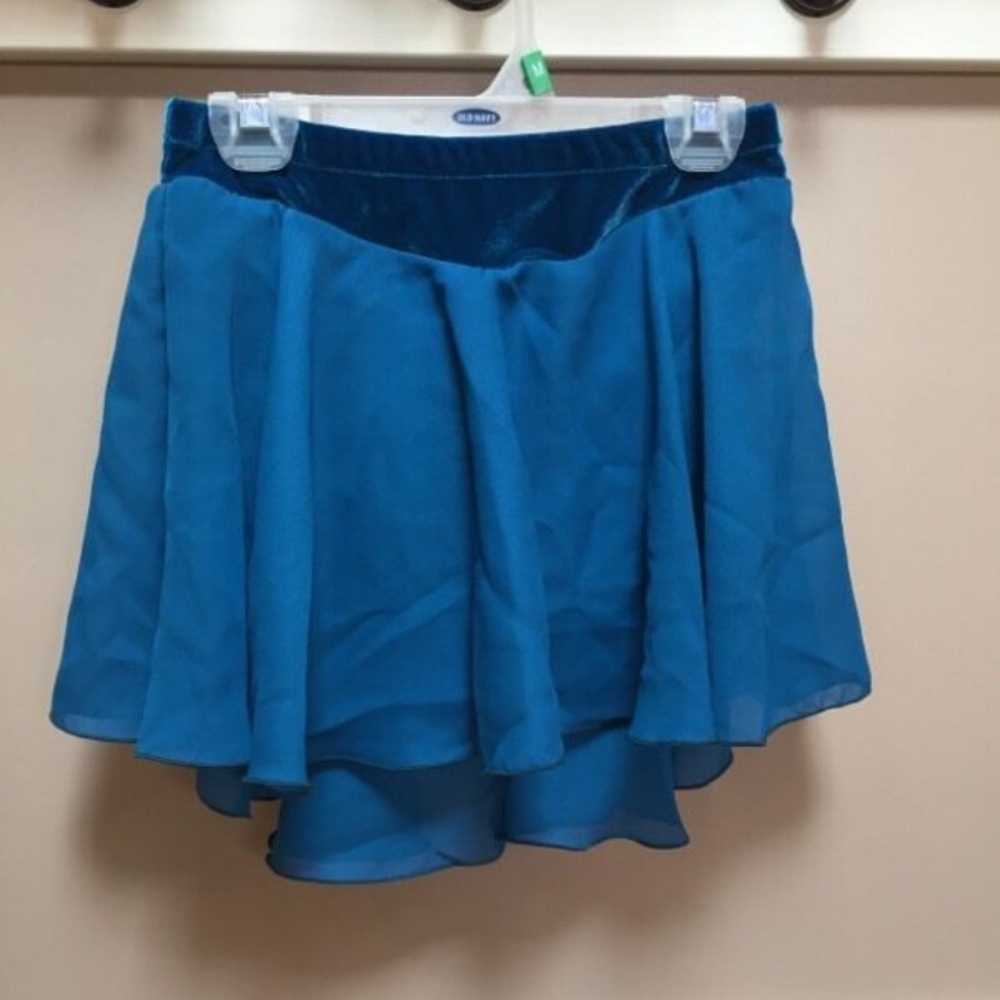 Set of 3 figure skating skirts - black, royal blue & turquoise - Picture 13 of 15